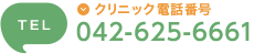 クリニック電話番号 042-625-6661